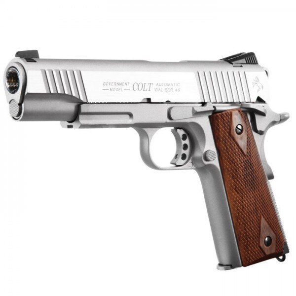 Pistol Airsoft COLT 1911 RAIL GUN Stainless