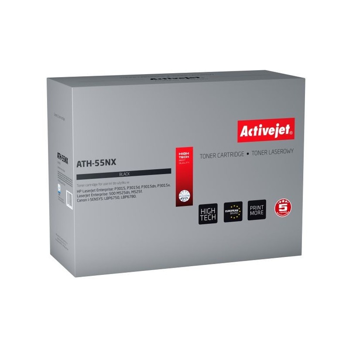 Toner compatibil HP 55X CE255X, Premium Activejet