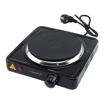 Plita electrica fonta, 1000W, LED indicator, protectie termostatica, negru, Esperanza Helens Plita electrica fonta, 1000W, LED indicator, protectie termostatica, negru, Esperanza Helens
