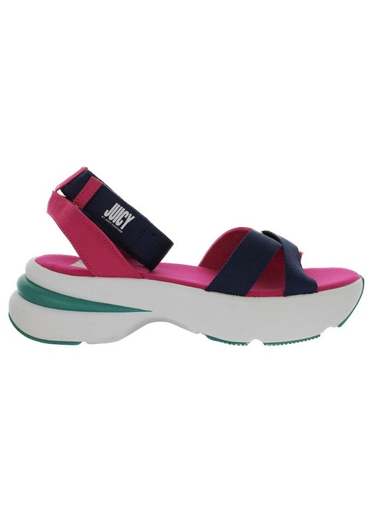 Sandale dama, JUICY COUTURE, roz, material textil, cu inchidere velcro, 36 EU