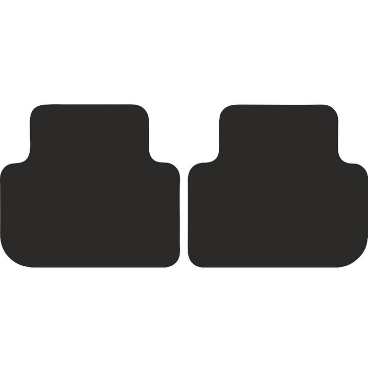Set 2 covorase auto spate Wielganizator, negru, pentru Audi Q3 II F3 SUV 2018-