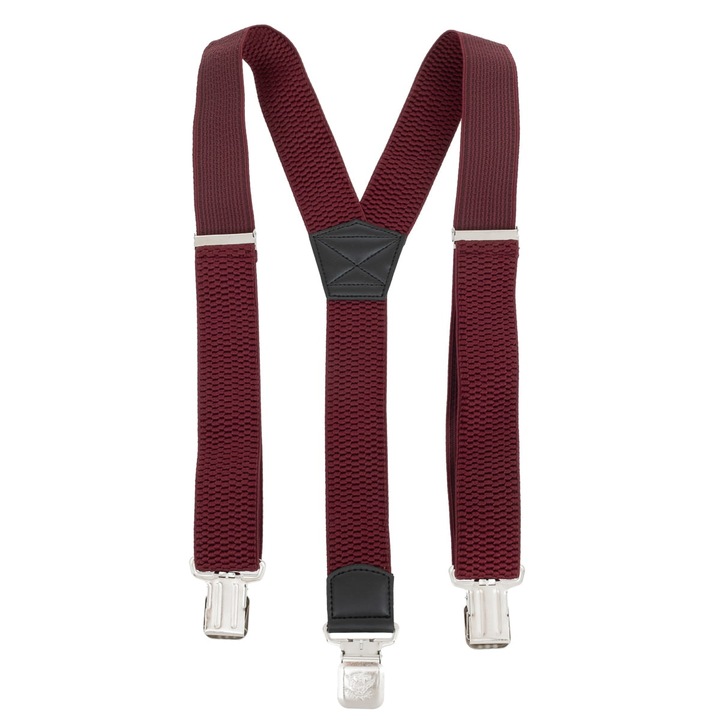 Дамски тиранти, Topgal, модел Y, ширина 3.9 см, бордо, универсален размер