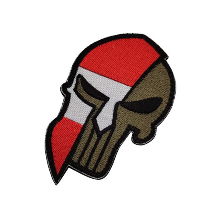 Pata brodata WARAGOD Punisher, 9x5,5cm, cu velcro