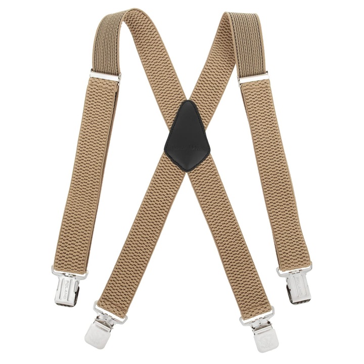 Дамски тиранти, TOPGAL, модел X, ширина 3.9 см, с регулиране, бежов цвят, универсален размер