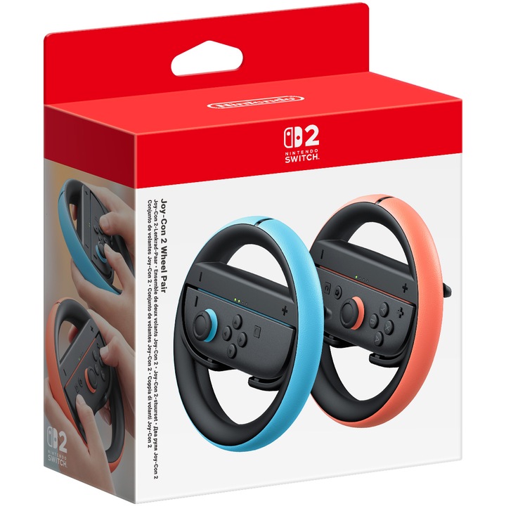 Nintendo Switch 2 Joy-Con gamer kormány, piros/kék
