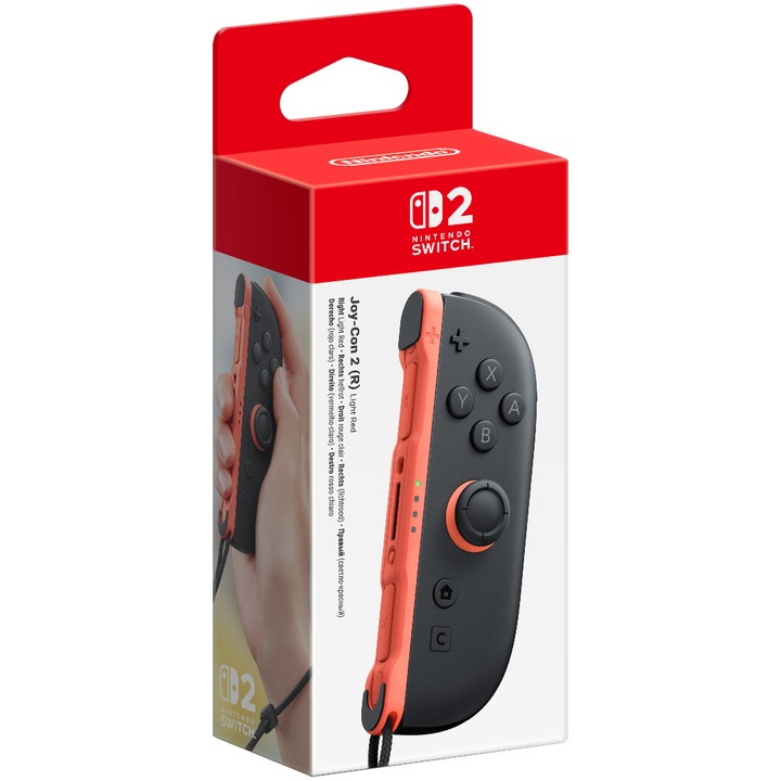 Контролер Nintendo Switch 2 Joy-Con Right, Light Red