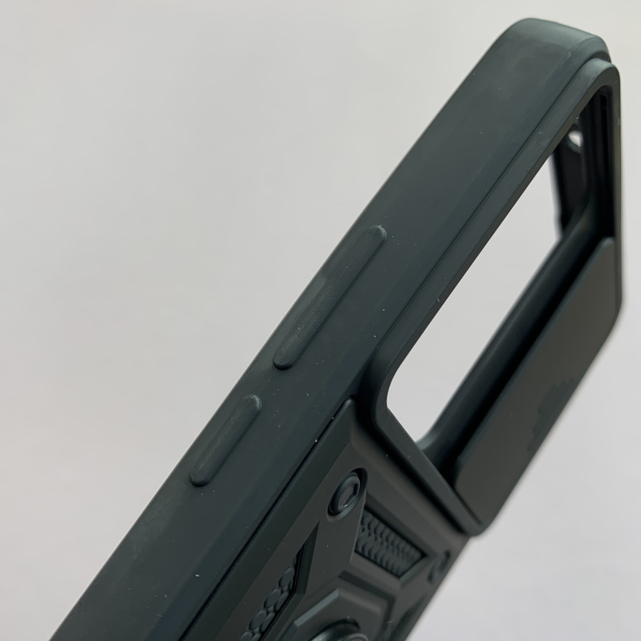 Husa telefon Mat-Tech compatibila cu Xiaomi 12T / 12T Pro, Protectie Camera, Inel, Magnet, Anti-Shock, Rugged Protection, Negru