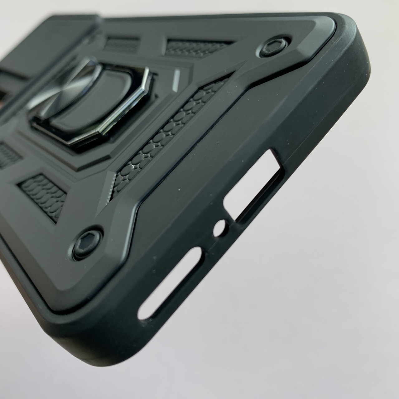 Husa telefon Mat-Tech compatibila cu Xiaomi 12T / 12T Pro, Protectie Camera, Inel, Magnet, Anti-Shock, Rugged Protection, Negru