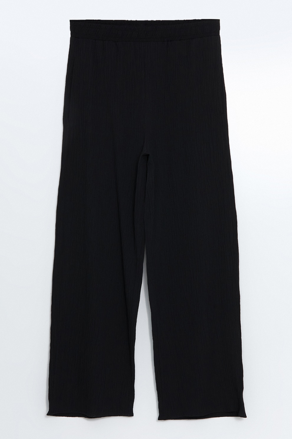 LC WAIKIKI, Pantaloni cu croiala dreapta cu talie medie, Negru, 36