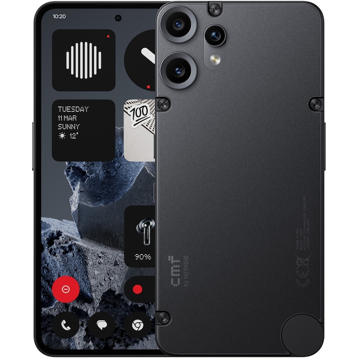 Telefon mobil CMF Phone 2 Pro, 128 GB, 8GB RAM, 5G, Black