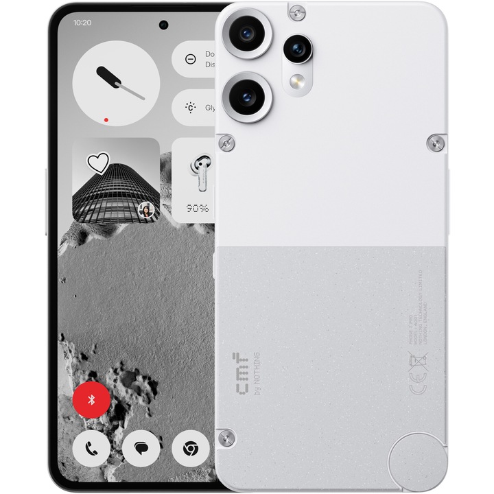 Мобилен телефон CMF Phone 2 Pro, 128 GB, 8GB RAM, 5G, Бял