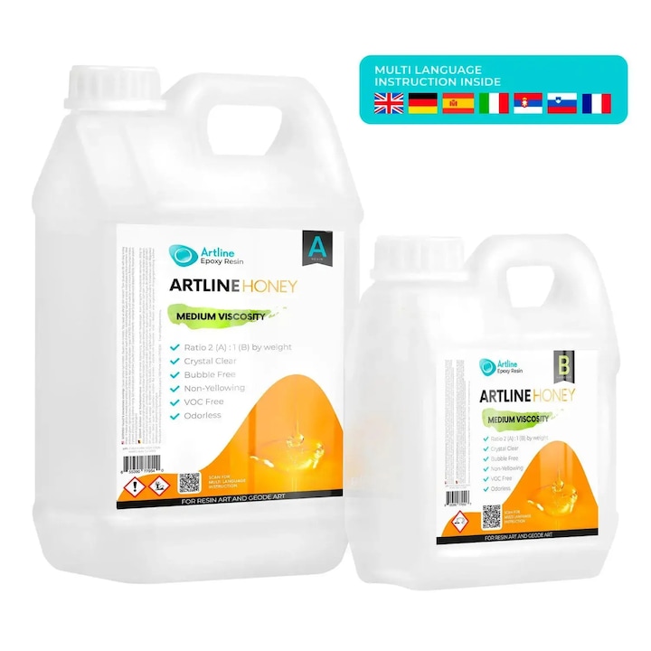 Rasina epoxidica Artline Epoxy Resin Honey, 5 kg