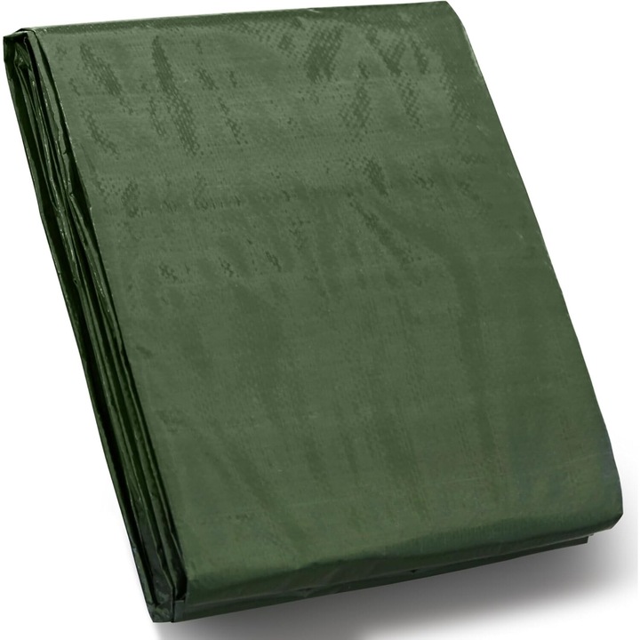 Prelata verde durabila 4x5m cu filtru UV rezistent la apa 100g/m²