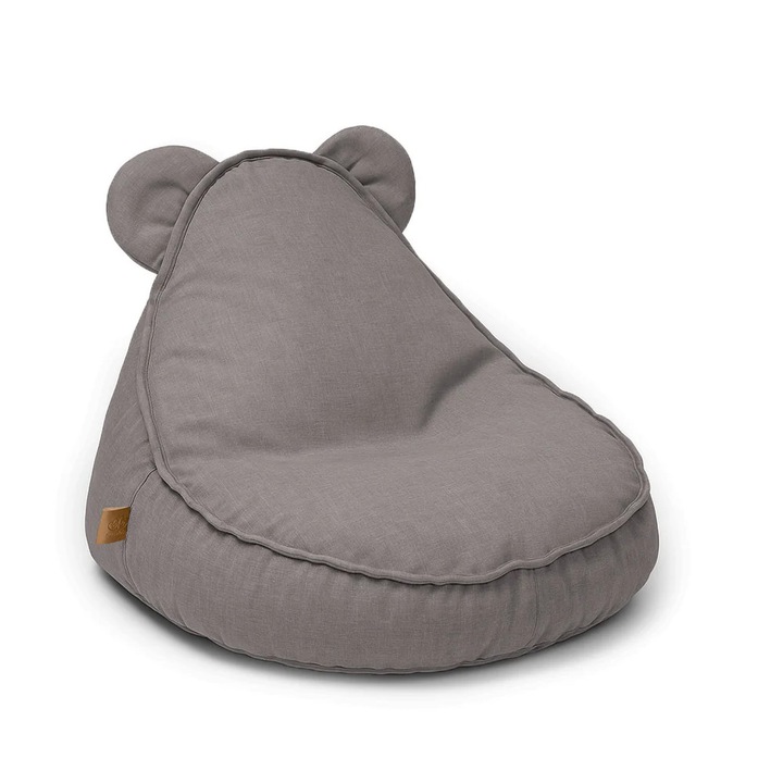 Puf pentru copii, MeowBaby, Outzy Sako Bag Teddy, rezistent la apa si UV, husa detasabila, 70x50cm
