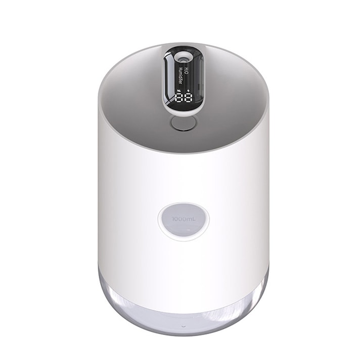 Umidificator LEAN, set cu difuzor aromaterapie si lampa nocturna, 300ml, multicolor, 10x13cm