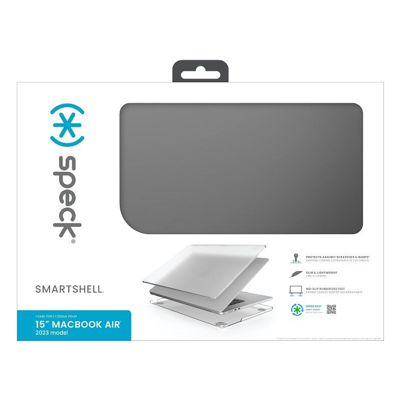 Carcasa SmartShell pentru MacBook Air 15" M3 (2024) / M2 (2023), Speck, design subtire, mat, antiderapant