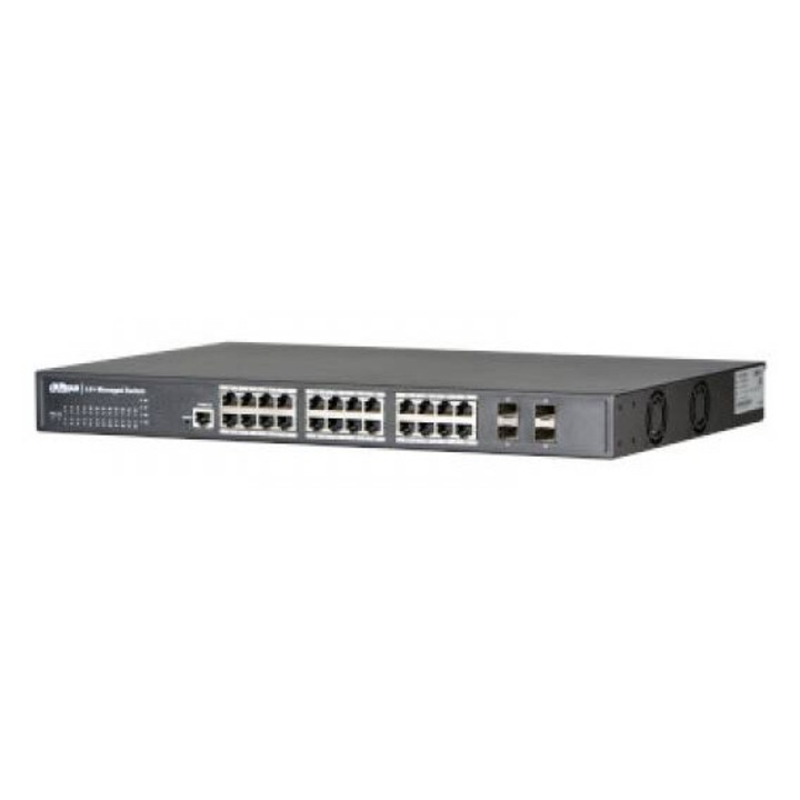 Switch Dahua PFS6428-24T L3 Managed 24x RJ45 LAN Gri