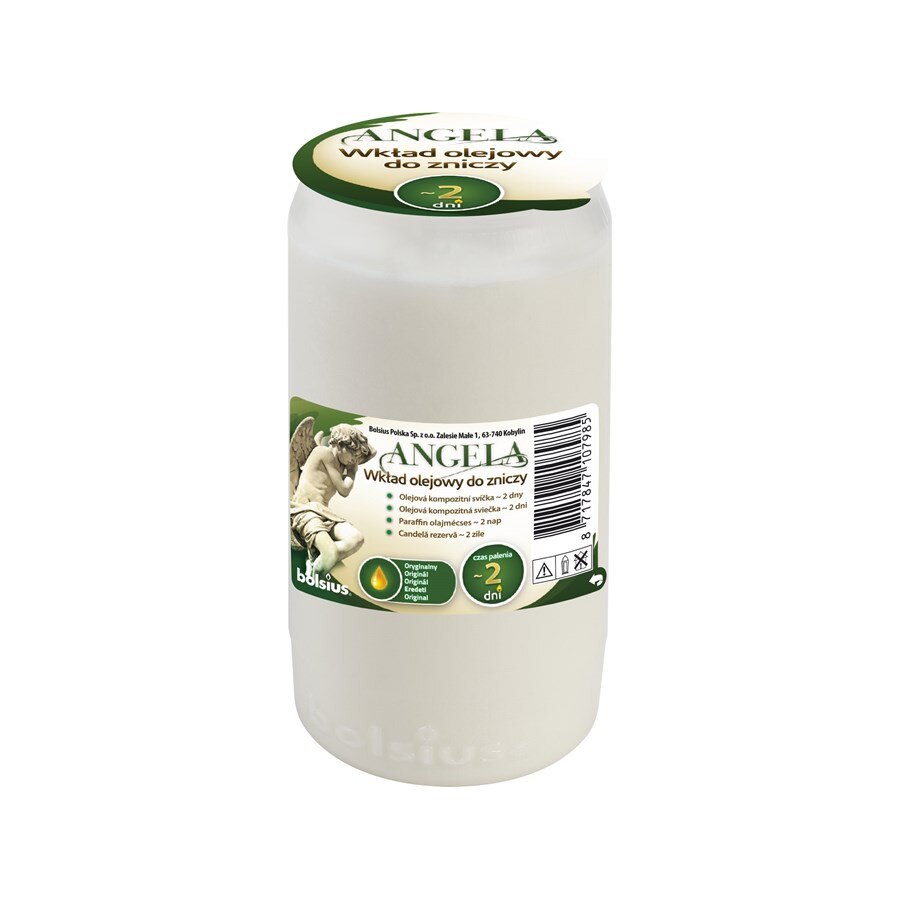 Candela rezerva Nr. 2 Bolsius - Alb