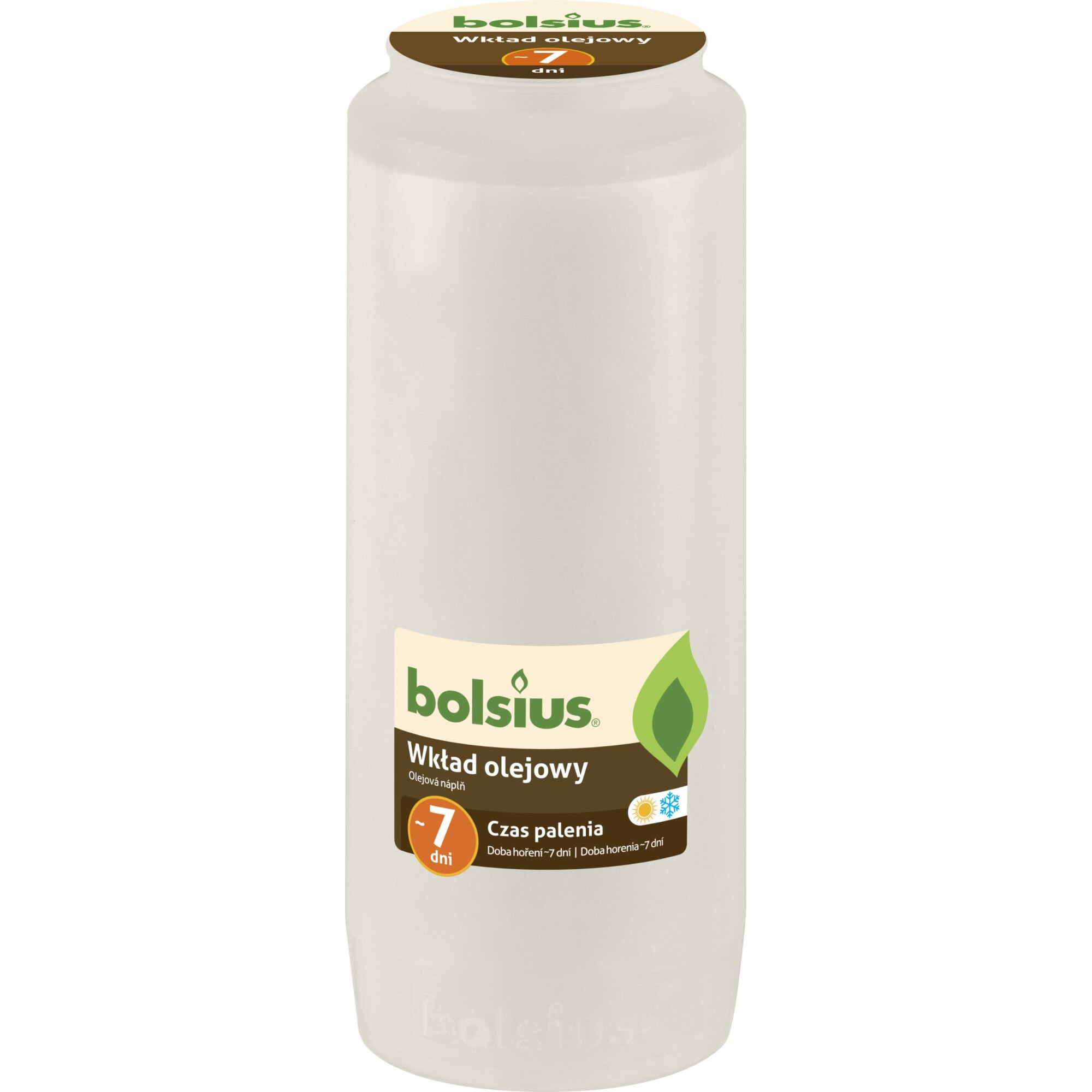 Candela rezerva Nr. 12 Bolsius - Alb