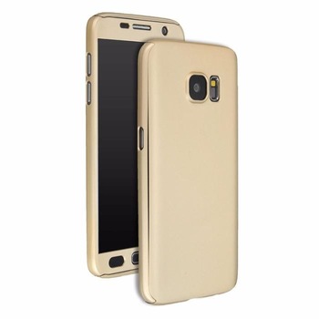 Husa 360 Grade Geam Inclus Samsung Galaxy J7 2016,Gold Husa 360 Grade Geam Inclus Samsung Galaxy J7 2016,Gold