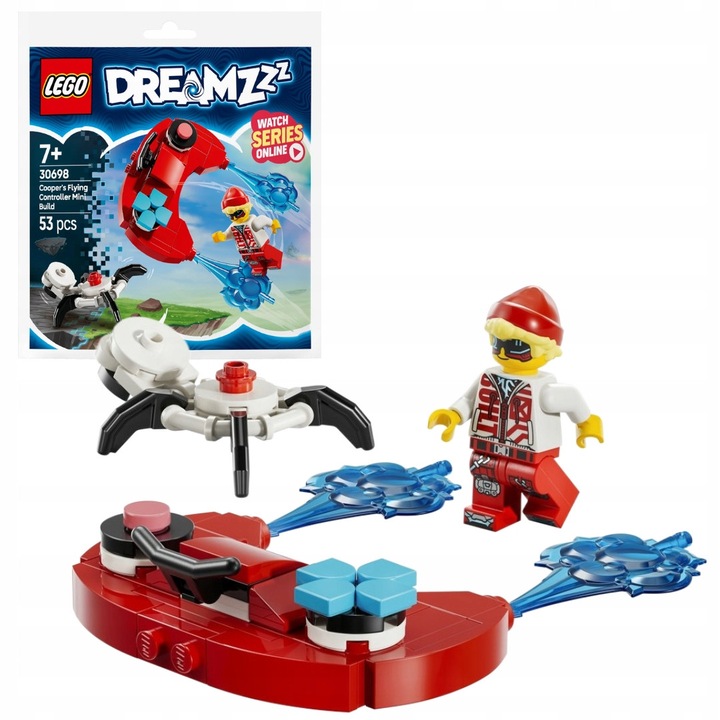 LEGO DREAMZzz építőkészlet, Cooper repülő irányító, 53 darabos, többszínű, 7 év feletti gyermekek számára