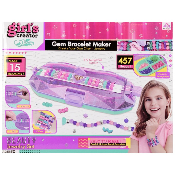 Bratara interactiva copii, ZEST KREAT, 34x26x7cm, multicolor