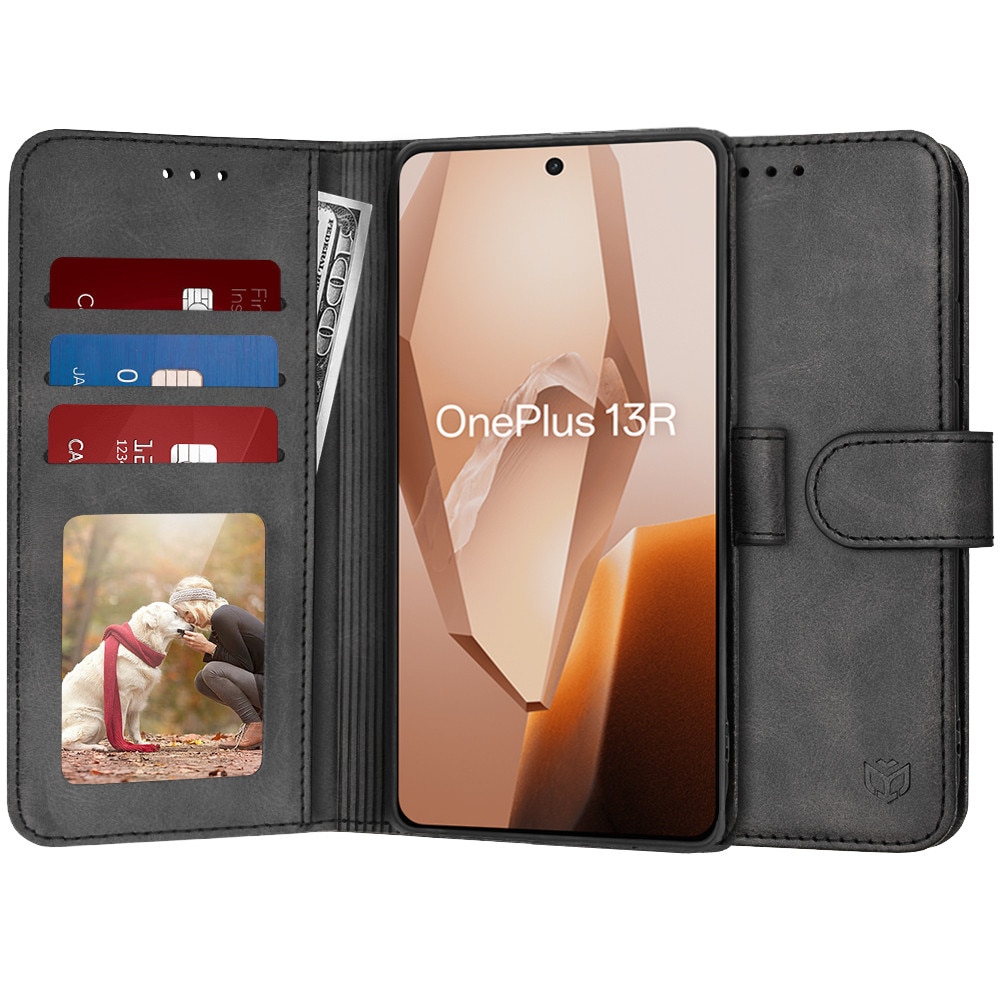 Husa pentru OnePlus 13R - Techsuit Diary Book - Black