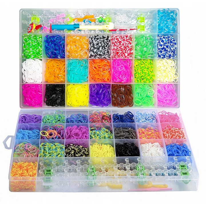 Комплект гривни, R2 Invest, 4400 броя, различни цветове, елегантна кутия