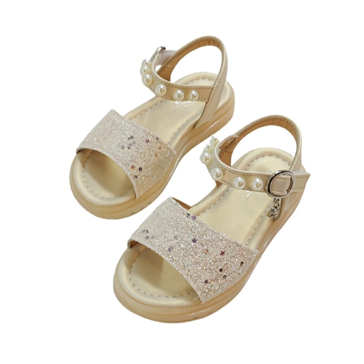 Сандали с декоративни апликации XA-2536bej 116801, Бежов