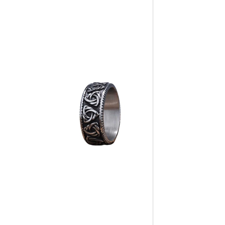 Inel Viking Nod Celtic, model 1, Inox, Argintiu, 20 mm