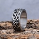 Inel Viking Nod Celtic, model 3, Inox, Argintiu, 19 mm