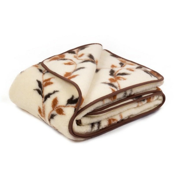 Patura din lana merinos, Kampol, 220x200cm, greutate 480g/m2