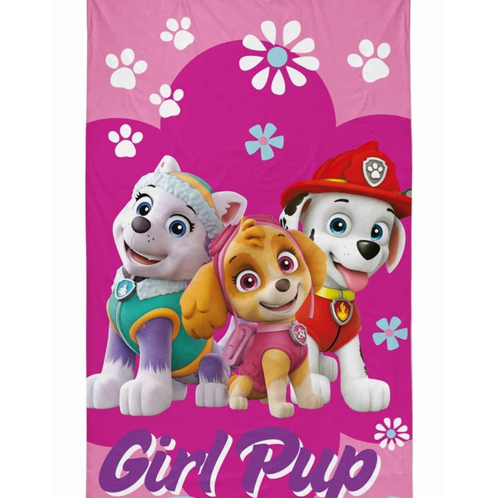 Детска хавлия Detexpol 70x140см бяла, розова, многоцветна, памук