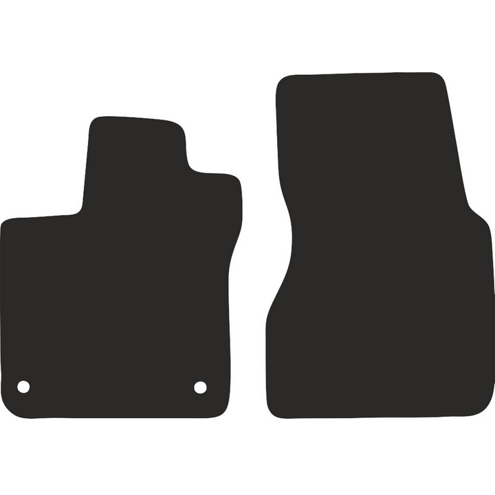 Covorase auto, Wielganizator, poliamida, negru, pentru Smart ForFour II hatchback 2014