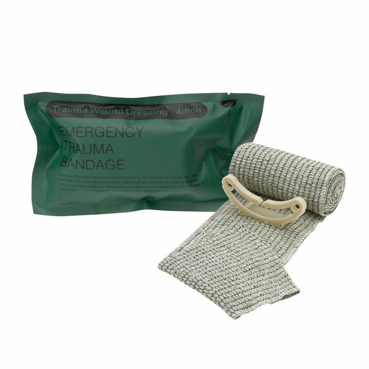 LUKSELL katonai kötszer 4x10cm rugalmas steril