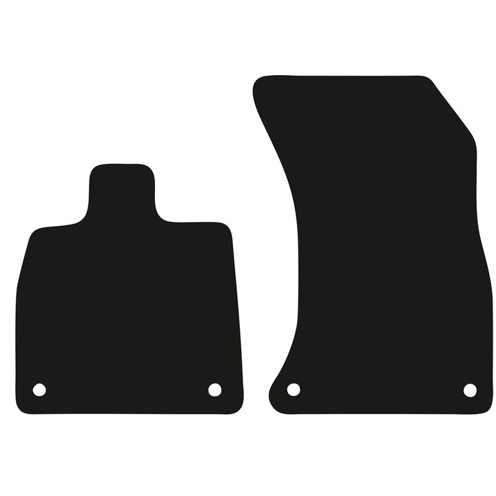 Set 2 covorase auto, Wielganizator, poliamida, negru, pentru Audi Q5 FYT Sportback 2021-2022