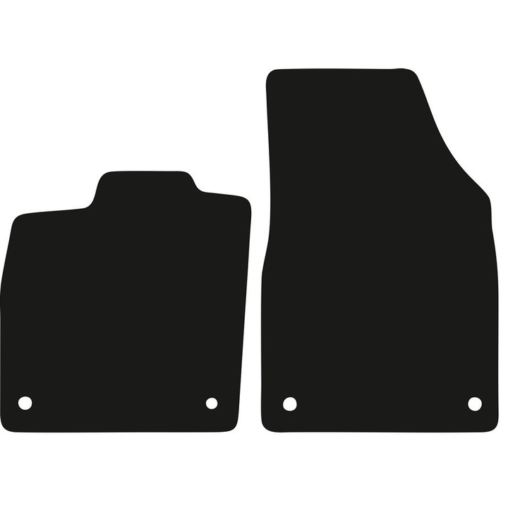 Set 2 covorase auto, Wielganizator, poliamida, negru, pentru Audi Q4 e-TRON 2021-2022