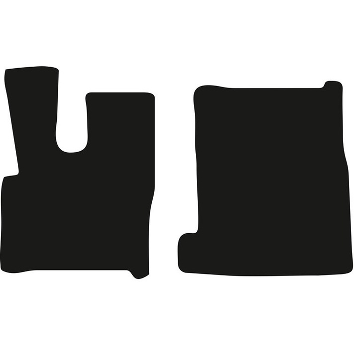 Set 2 covorase auto, Wielganizator, poliamida, negru, pentru Daf XF 106 Automatic 2017