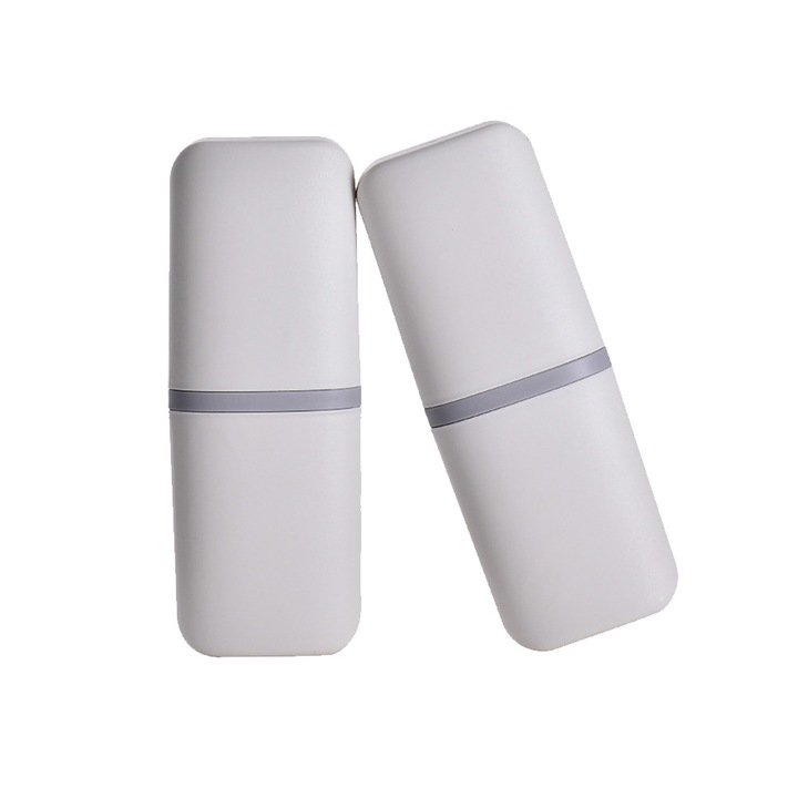 2 db-os fogkefetároló doboz szett, 20,5x7,5x5,5 cm, fehér