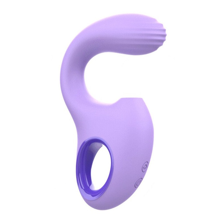 BAXTER vibrátor és stimulátor, lila, 10 szívás- és 10 rezgésszint, vízálló, USB-ről tölthető