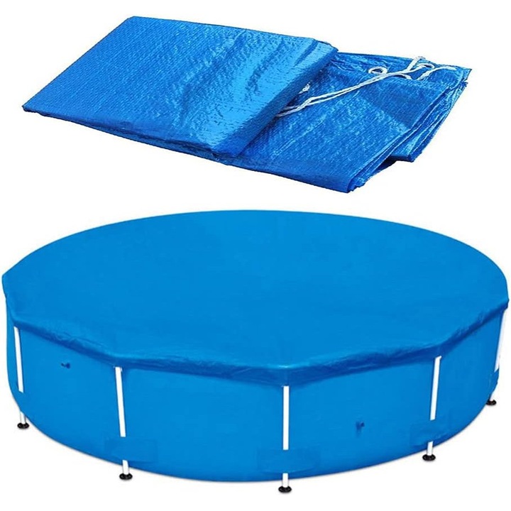 Capac solar pentru piscina, Enforose, material din polietilena, protectie UV, instalare rapida, dimensiuni variate