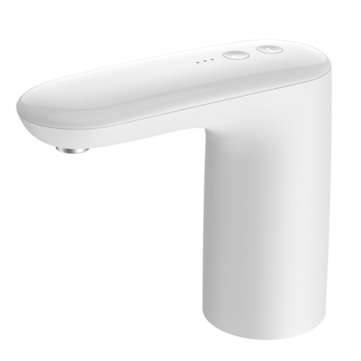 OEM Hordozható vízadagoló, fehér, 16x6,3x14cm, szilikon csővel, USB töltővel, komplett szett