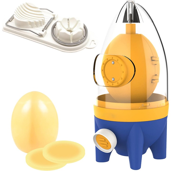Extractor manual pentru oua de aur rapid, Enforose, fara coji sparte, galben