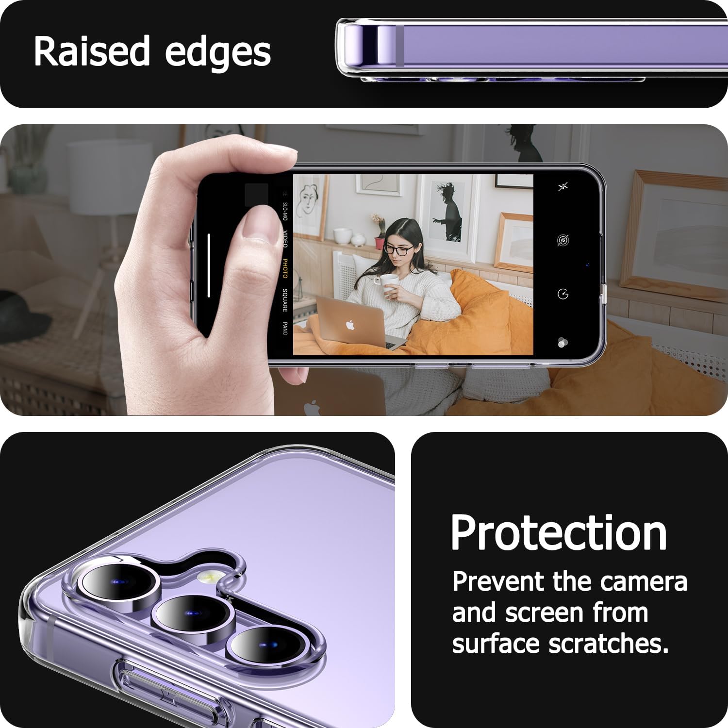 Husa protectie telefon, MDUG, TPU, Pentru Samsung Galaxy A55, Transparent