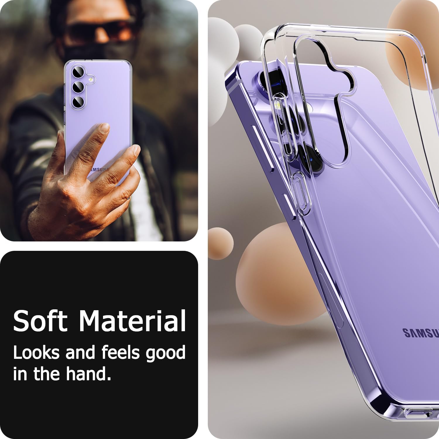 Husa protectie telefon, MDUG, TPU, Pentru Samsung Galaxy A55, Transparent