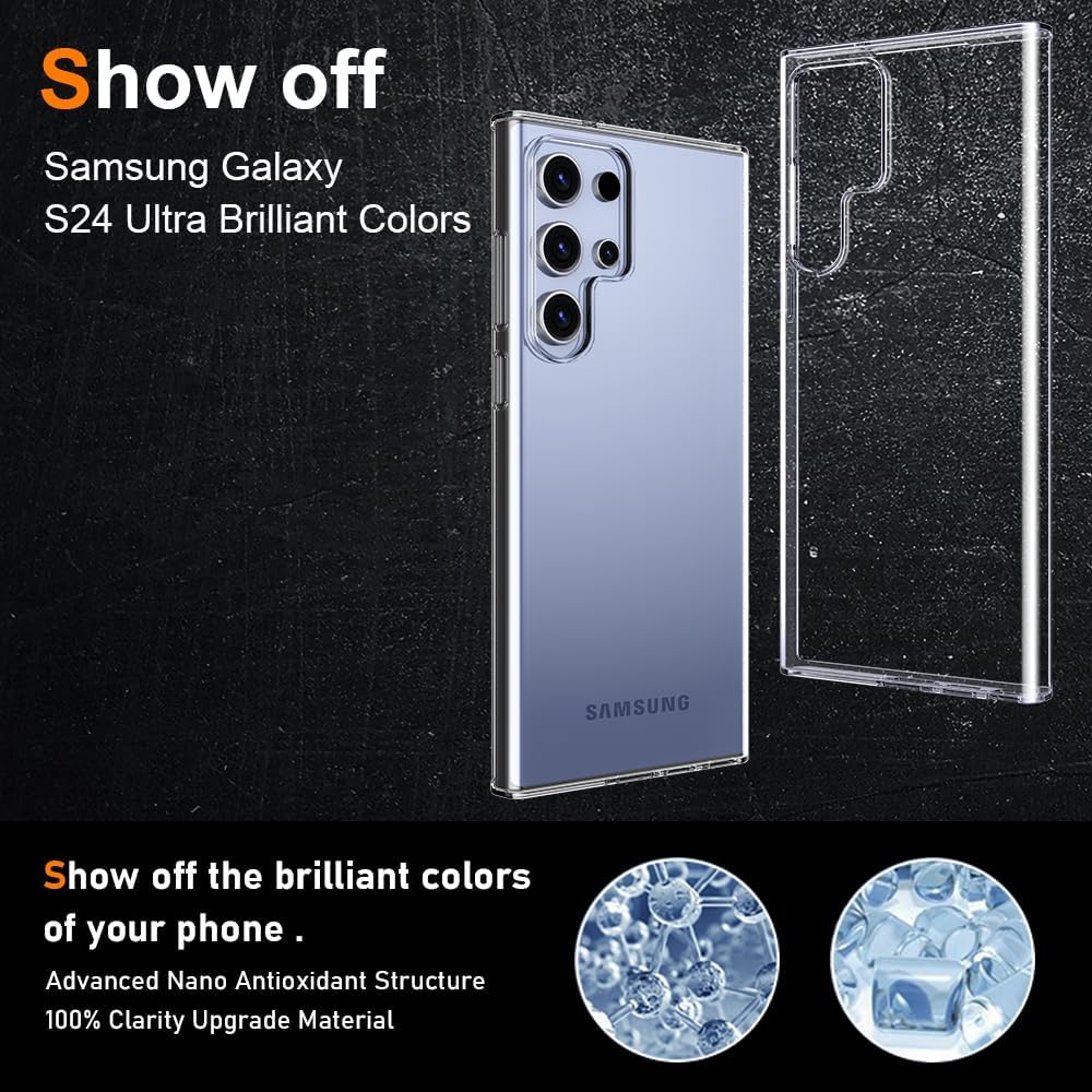 Husa protectie telefon, MDUG, TPU, Pentru Samsung Galaxy S24 Ultra, Transparent