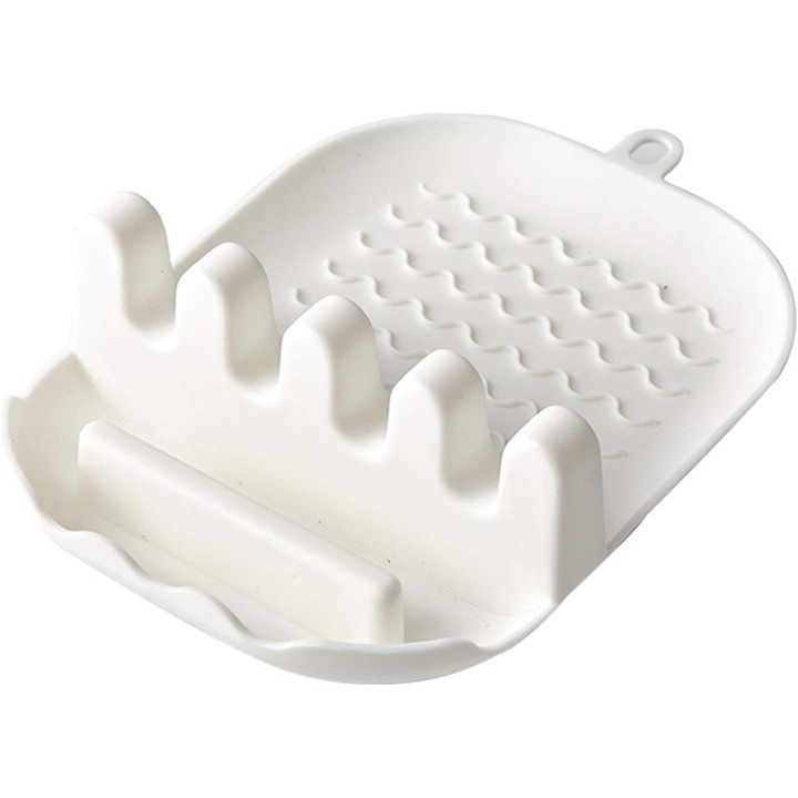 Többszínű PVC evőeszköztartó kanalaknak és spatuláknak, tűzhelyfedő tartó