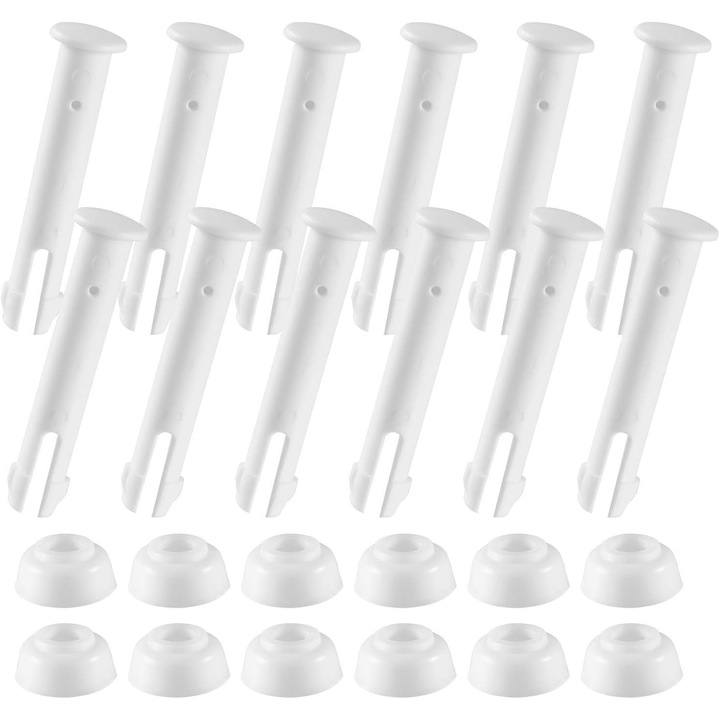 Комплект щифтове и уплътнения от ABS материал, Enforose, лесен монтаж, 12 части, за поддръжка на басейн Intex