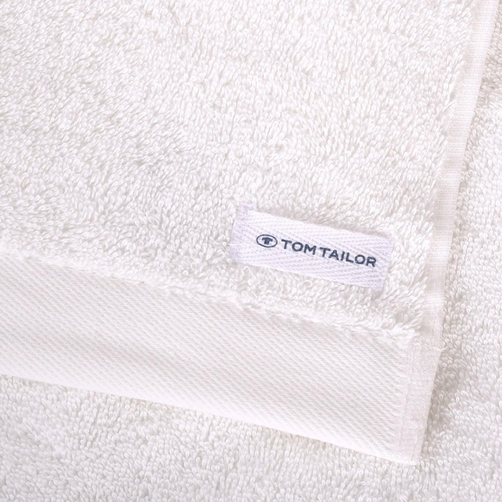 Tom Tailor fürdőlepedő 50x100 cm, 500 g/m2, pamut, krém