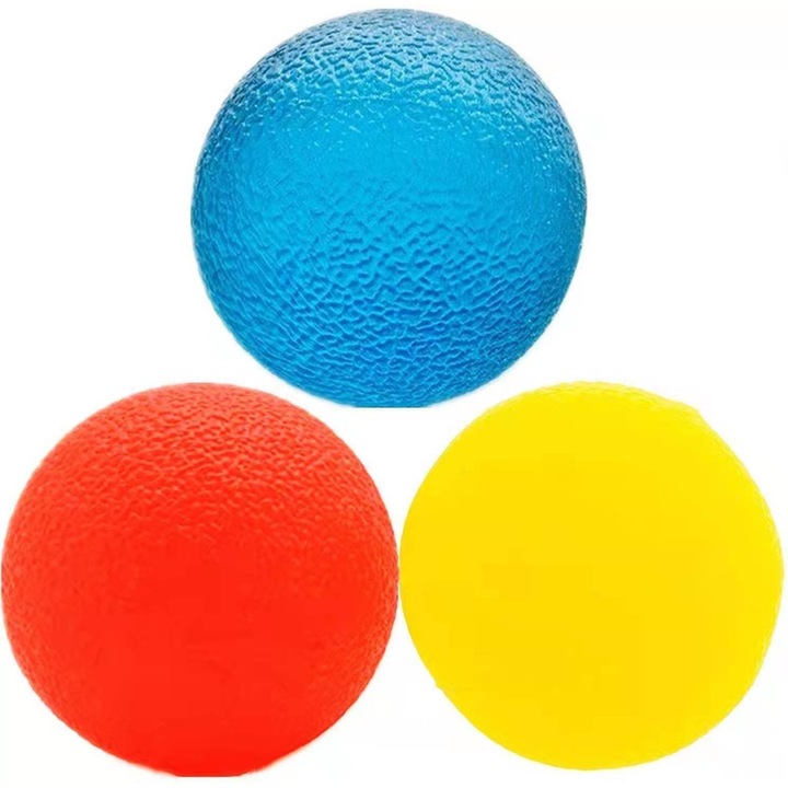 Enforose kézerősítő labdakészlet, erőfejlesztés, merevség csökkentése, többszínű, hordozható